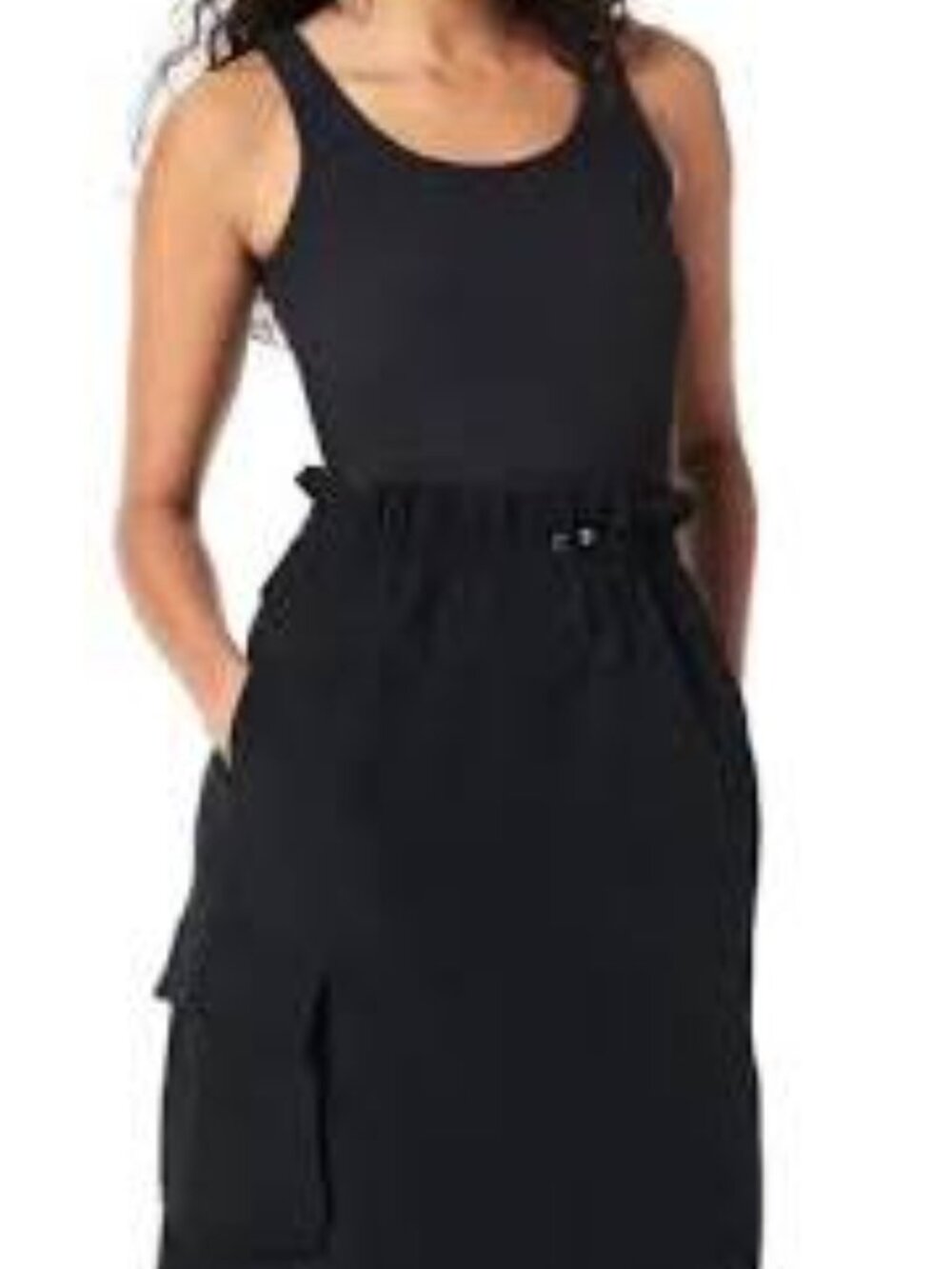 Spanx Mixed Media Utility Dress, Size M, Black